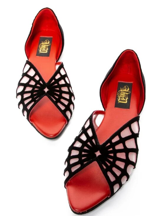 Kat Von D Shoes - VonD Shoes: Spiderweb Flat